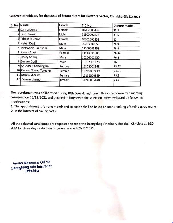 enumerators